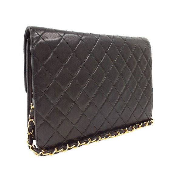 Chanel Handbags - Chanel Matelasse Bag Chain Shoulder 25 Black